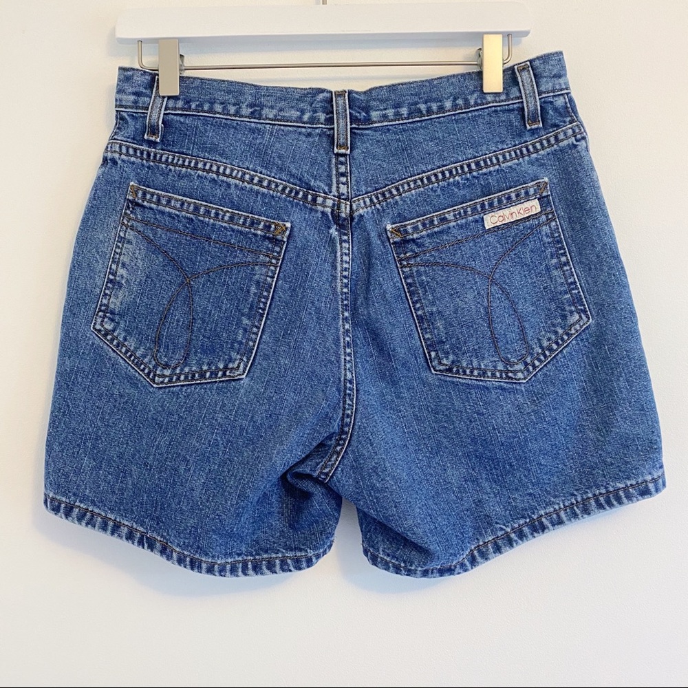 Vintage Calvin Klein Denim Shorts 10” High Rise 8